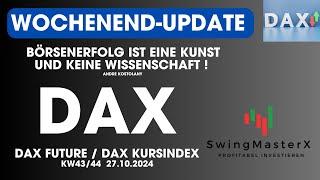 DAX Wochenendupdate KW43/44 | DAX verharrt in der Korrektur  | erst runter dann kommen die 20.000 !?