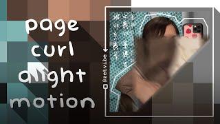 TUTORIAL | page curl  ae inspired on alight motion