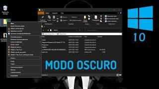 Activar Modo OSCURO en Windows 10  Tema oscuro Windows 10