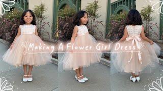 how to make a flower girl dress | diy formal kid's dress