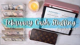 Stuffing Cash Envelopes | Digital Budgeting on the Ipad | February Paycheck #2