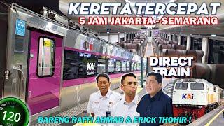 KERETA CEPAT NONSTOP PERTAMA DI INDONESIA !! Naik KA Direct Train JAKARTA SEMARANG, Tanpa Berhenti !