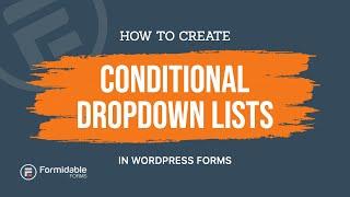 How to Create Conditional Dropdown Lists in WordPress Forms