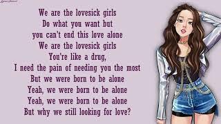 BLACKPINK - Lovesick Girls | English Version | Lyrics