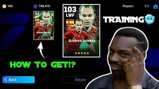 Free Epic Iniesta Training In eFootball | How To Get Free Epic Iniesta Max Level Ratings In Pes 2025