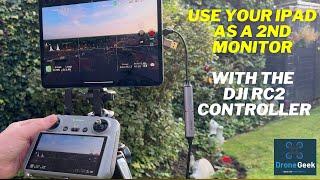 How to Connect a DJI RC 2 Controller to an iPad Pro Over HDMI to act as a LARGE Second Screen