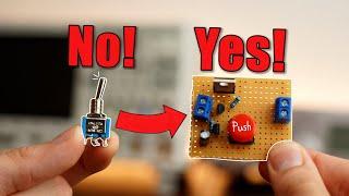 Mechanical  Switches are Obsolete?! Switch to a Latch Circuit! EB#53