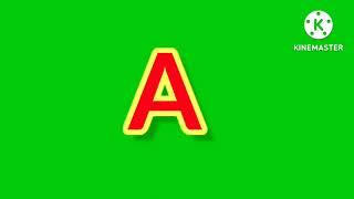 Green screen alphabet A green screen video animation