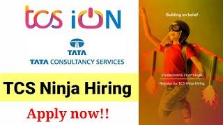 Stay Alert | TCS Ninja Hiring for freshers | 2021- 2022 Registration process | how to Apply tcs