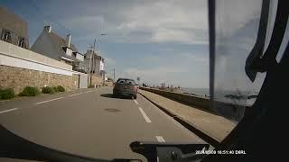 la corniche de Concarneau avec le dashcam en 1080hp