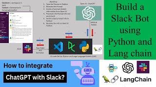 Build a Slackbot using Python & Langchain(LLM)|| Python slack Bot tutorial||chatGPT chatbot on Slack