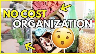 Get organized for $0  25 TOTALLY FREE ORGANIZATION IDEAS