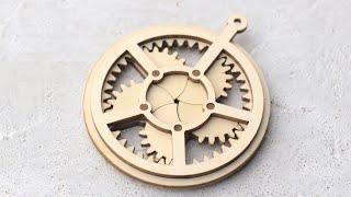 Mechanical Iris Prototype - Made from Laser-Cut Wood