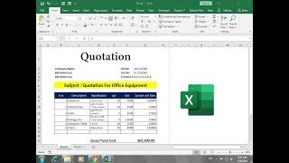 how to make quotation in excel