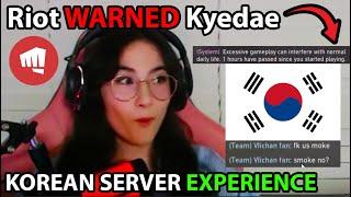 Riot WARNED Kyedae for Playing 1 Hour in KOREAN Server