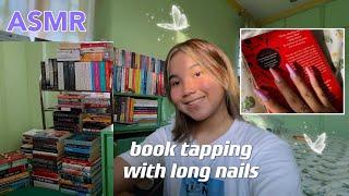 ASMR BOOK TAPPING  (long nails)