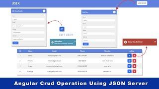Angular 13 CRUD with json-server | Bootstrap UI | Angular Reactive Form