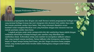 Nilai Guna Langsung sumber Daya Hutan