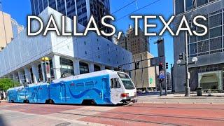 Life in Dallas, Texas   - 4K UHD Walking tour of Dallas Downtown