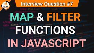 Difference between Map & Filter Functions | JavaScript Tutorials in Hindi | Interview Question #7