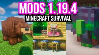 TOP 15  MODS de MINECRAFT SURVIVAL 1.19.2/1.19.4