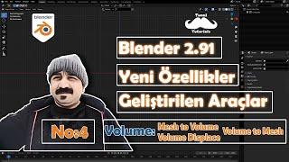 Blender 2.91 No:4 (Volume: Mesh to Volume - Volume Displace - Volume to Mesh)