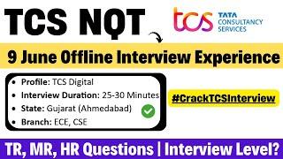 TCS 9th June Candidate Interview Experience | TCS Digital Interview Experience |Duration, Questions