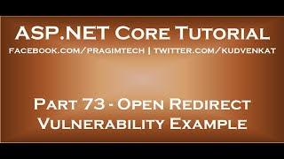 Open redirect vulnerability example