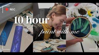 Wie viel kann ich in 10 Stunden malen? - small business paint with me