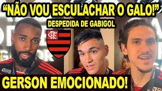 EMOCIONANTE! GERSON FALA DE FALTA DE RESPEITO DO GALO COM FLAMENGO! JOGADORES SE DESPEDEM DE GABIGOL