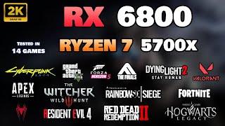 RX 6800 + Ryzen 7 5700x : Test in 14 Games | 1440p | All Settings Tested