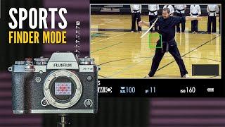 Sports Photography Finder Mode Fujifilm