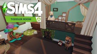 Forest Themed Toddler Room │ Under Platform Den  │ Sims 4 No CC │ Speed Build