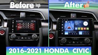 2015 - 2021 Honda Civic Radio Install  | ISUDAR | Android 12 Car Radio