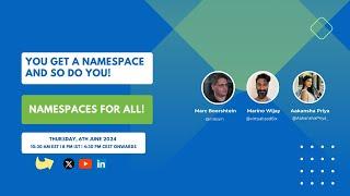 You get a Namespace, and so do you! Namespaces for All!