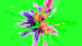 Color Explode Green Screen Free to Use