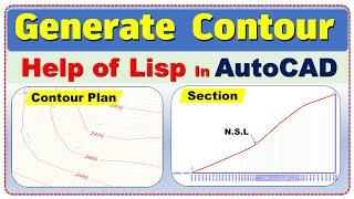 Generate Contour in AutoCAD using lisp | create contour in AutoCAD help of lisp | AutoCAD tips