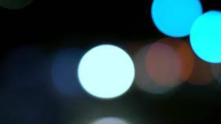 Blue Round Lights with Bokeh Effect - Video Clip