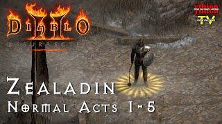 Diablo 2 Resurrected 11 - Hiệp Sĩ Dòng Đền NORMAL - Zealadin NORMAL ACTS 1-5