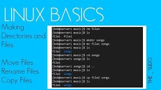 Linux Basics: Making, Removing, Copying, and Moving Files and Directories