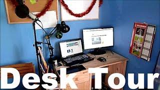 EPIC DESK TOUR | EDITING/YOUTUBE SETUP | 2014 v1