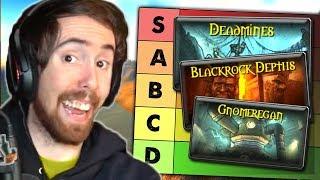 Asmongold Rates ALL Classic WoW Dungeons & Makes a Tier List with Viewers!