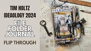 File Folder Journal Flip Through Tim Holtz Ideaology 2024