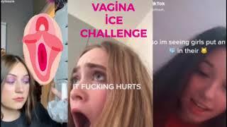 GIRLS THROUGH ICE IN THEIR VAG*NES | KIZLAR VAJ*NALARINA BUZ SOKUYOR | +18 TİKTOK VİDEOLARI 