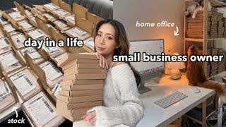 STUDIO VLOG  a day in a life as a small business owner (packing orders, shop/life update)