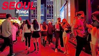 [4K] Saturday Night, Walking in Gangnam streets -  Nightlife - Walking Tour SEOUL KOREA 2022