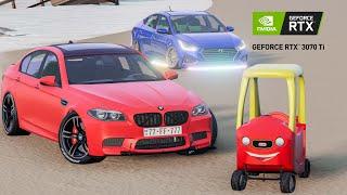 Lotu Şəminin Yeni Qırmızı F10 Oyuncaq Maşın İlə İki Təkər Qaldırmaq| BeamNG.Driver #malikbedelov RTX