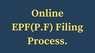 How To File EPF Return Online! EPF Return Filing Process.