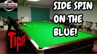 Snooker Side Spin On The Blue - Snooker Training