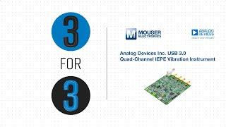 Analog Devices Inc. USB 3.0 Quad-Channel IEPE Vibration Instrument: 3 for 3 | Mouser Electronics